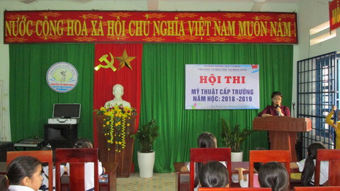 Hội thi Mĩ Thuật cấp trường năm học 2018 - 2019