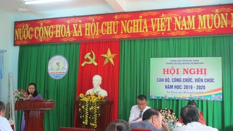 Hội nghị cán bộ, công chức, viên chức năm học 2019 -2020
