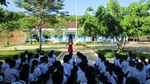LIÊN ĐỘI TỔ CHỨC SINH HOẠT NGÀY QUỐC TẾ THIẾU NHI 1/6 CHO HỌC SINH TẠI CÁC CƠ SỞ